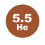 Логотип «Гелий марка 5.5 (99,9995%), 40л., 150атм»